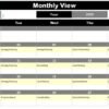 Quarterly Review Calendar in Excel - Image 6