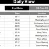Quarterly Review Calendar in Excel - Image 7