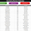 Quarterly Review Calendar in Excel - Image 8