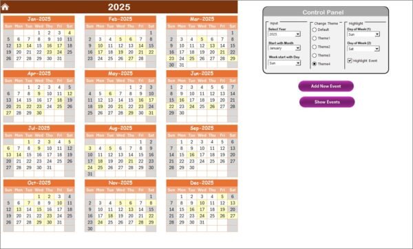 R&D AI Implementation Calendar in Excel - Image 3
