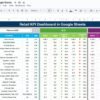 Retail KPI Dashboard in Google Sheets - Image 2