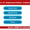 Sales AI Implementation Calendar in Excel - Image 2