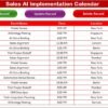 Sales AI Implementation Calendar in Excel - Image 6