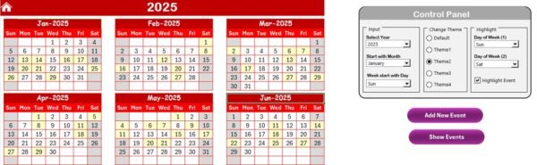 Sales Activity Calendar in Excel - Image 3