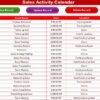 Sales Activity Calendar in Excel - Image 8