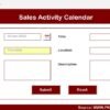 Sales Activity Calendar in Excel - Image 9