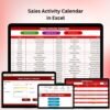 Sales Activity Calendar in Excel