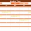 Sales Customer Experience Calendar in Excel - Image 4