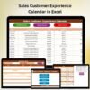 Sales Customer Experience Calendar in Excel