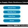 Sales Supply Chain Resilience Calendar in Excel - Image 2