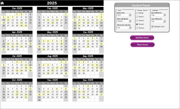 Sales Supply Chain Resilience Calendar in Excel - Image 3