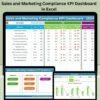 Sales and Marketing Compliance KPI Dashboard in Excel