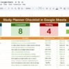Study Planner Checklist in Google Sheets - Image 2