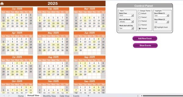 Team Availability Calendar in Excel - Image 3