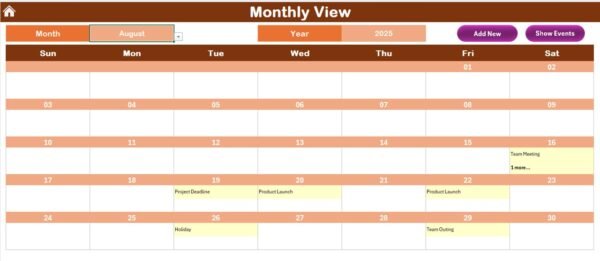Team Availability Calendar in Excel - Image 6