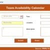 Team Availability Calendar in Excel - Image 9