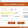Team Availability Calendar in Excel - Image 10