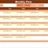 Team Bonding Activity Calendar in Excel - Image 4