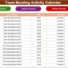 Team Bonding Activity Calendar in Excel - Image 6