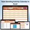 Team Bonding Activity Calendar in Excel