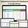 Telecommunications KPI Dashboard in Google Sheets