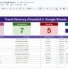 Travel Itinerary Checklist in Google Sheets - Image 2