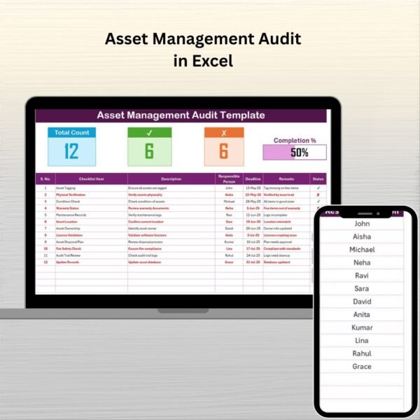 Asset Management Audit in Excel