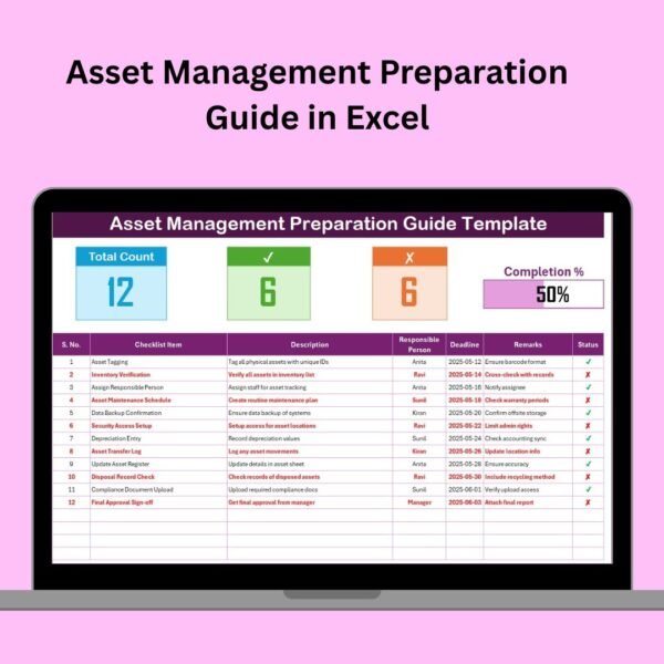 Asset Management Preparation Guide in Excel