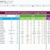 Broadcasting KPI Dashboard in Google Sheets - Image 2