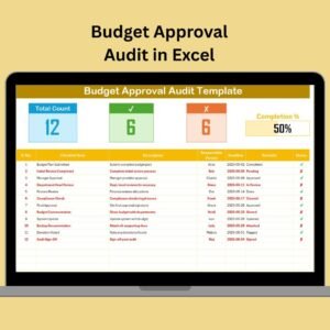 Budget Approval Audit in Excel