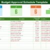 Budget Approval Schedule in Excel - Image 2