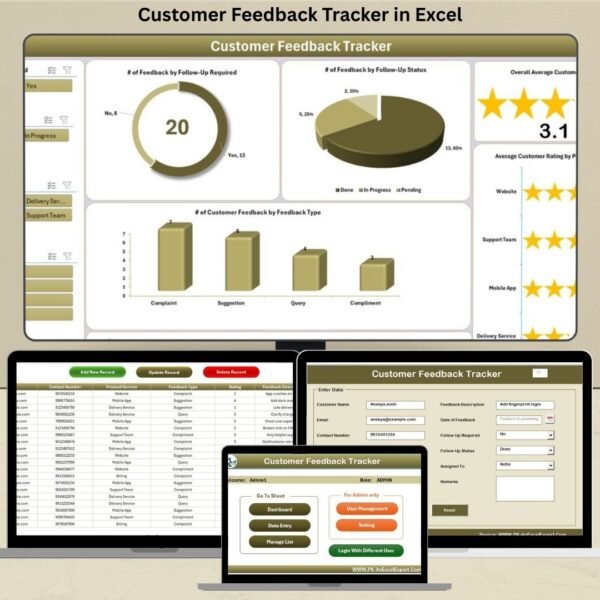 Customer Feedback Tracker in Excel