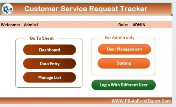 Customer Service Request Tracker in Excel - Image 3