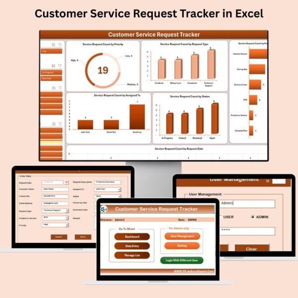 Customer Service Request Tracker in Excel