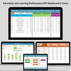 Education and Learning Performance KPI Dashboard in Excel