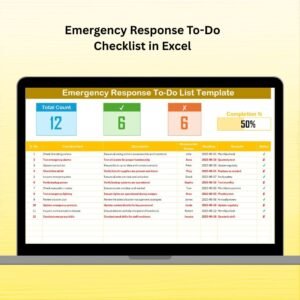 Emergency Response To-Do Checklist in Excel