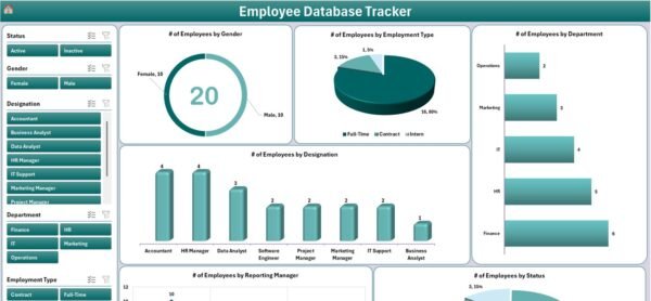 Employee Database Tracker in Excel - Image 4