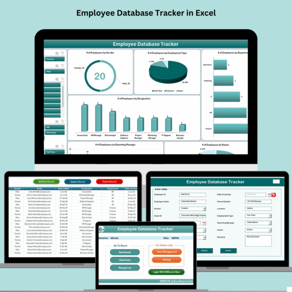 Employee Database Tracker in Excel