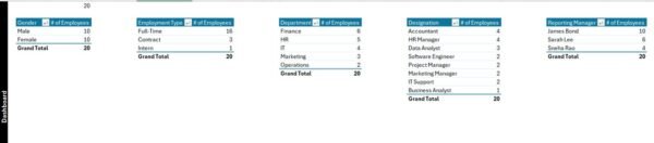 Employee Database Tracker in Excel - Image 10