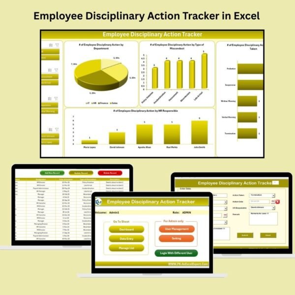 Employee Disciplinary Action Tracker in Excel
