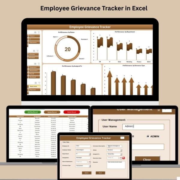 Employee Grievance Tracker in Excel