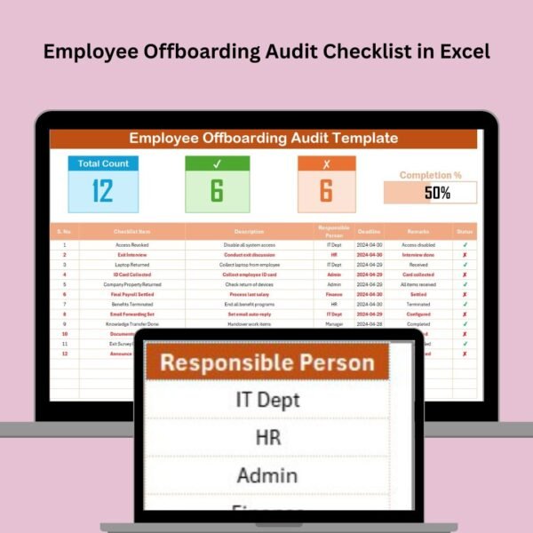 Employee Offboarding Audit Checklist in Excel