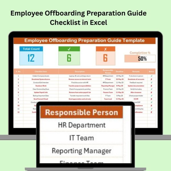 Employee Offboarding Preparation Guide Checklist in Excel