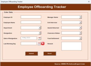 Employee Offboarding Tracker in Excel - Next Gen Templates