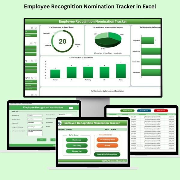 Employee Recognition Nomination Tracker in Excel