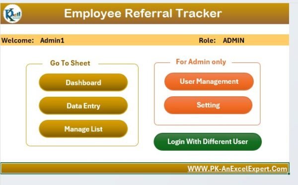 Employee Referral Tracker in Excel - Image 3