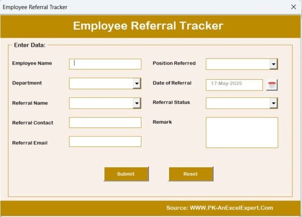 Employee Referral Tracker in Excel - Image 6