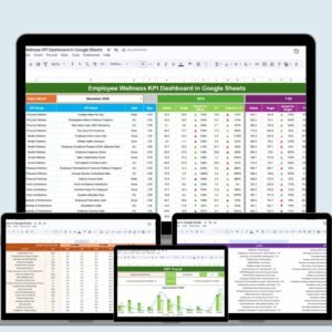 Employee Wellness KPI Dashboard in Google Sheets