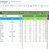 Freelance Business KPI Dashboard in Google Sheets - Image 2