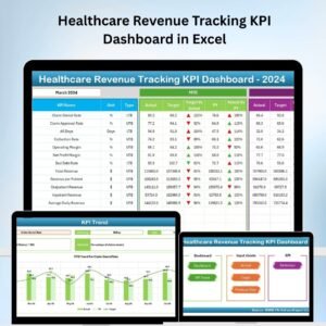 Healthcare Revenue Tracking KPI Dashboard in Excel